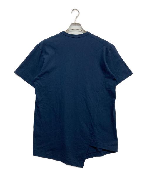 COMME des GARCONS HOMME DEUX（コムデギャルソン オム ドゥ）COMME des GARCONS HOMME DEUX (コムデギャルソン オム ドゥ) アシンメトリーTシャツ ネイビー サイズ:Lの古着・服飾アイテム