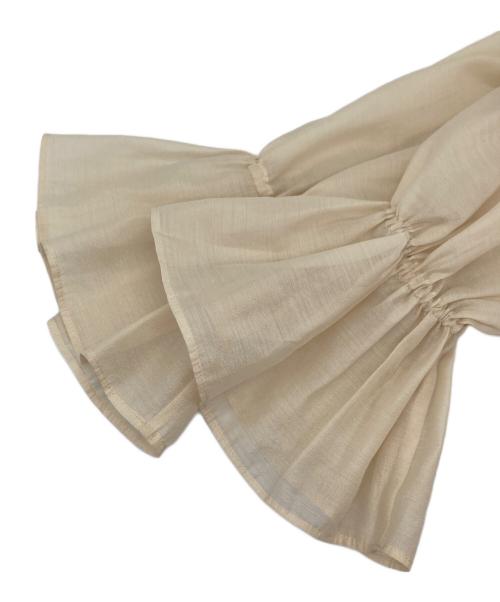 martinique（マルティニーク）martinique (マルティニーク) シアーオーガンプルオーバー アイボリー サイズ:FREEの古着・服飾アイテム