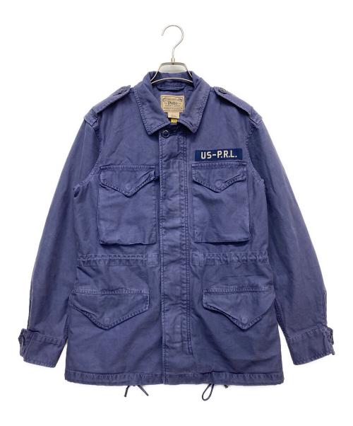 POLO RALPH LAUREN（ポロ・ラルフローレン）POLO RALPH LAUREN (ポロ・ラルフローレン) リラックスドフィットサープラスブロークンツイルジャケット ブルー サイズ:XSの古着・服飾アイテム
