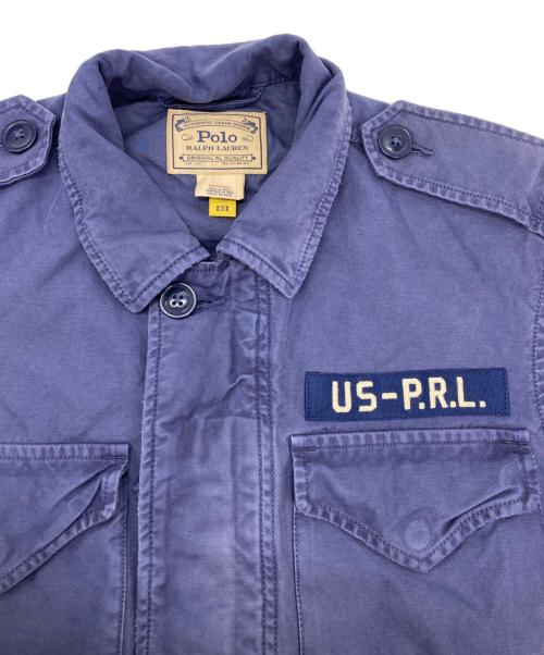 POLO RALPH LAUREN（ポロ・ラルフローレン）POLO RALPH LAUREN (ポロ・ラルフローレン) リラックスドフィットサープラスブロークンツイルジャケット ブルー サイズ:XSの古着・服飾アイテム
