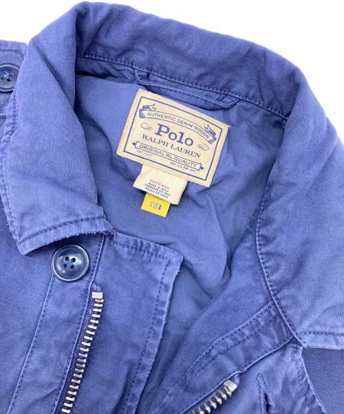 POLO RALPH LAUREN（ポロ・ラルフローレン）POLO RALPH LAUREN (ポロ・ラルフローレン) リラックスドフィットサープラスブロークンツイルジャケット ブルー サイズ:XSの古着・服飾アイテム