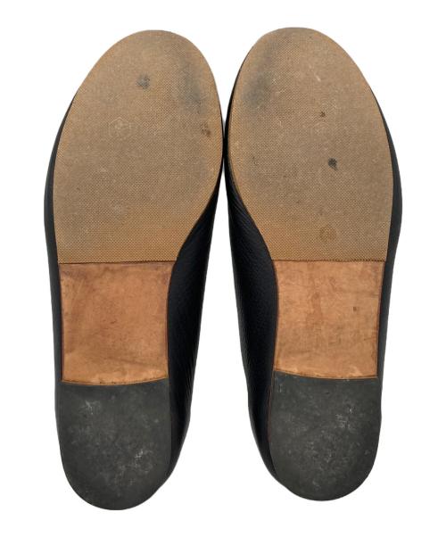 Fot（フォート）FOT (フォート) V ballet レザーパンプス ブラック サイズ:23の古着・服飾アイテム