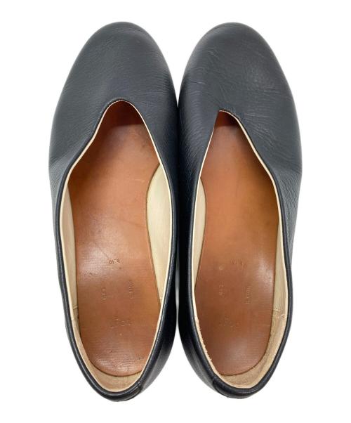 Fot（フォート）FOT (フォート) V ballet レザーパンプス ブラック サイズ:23の古着・服飾アイテム