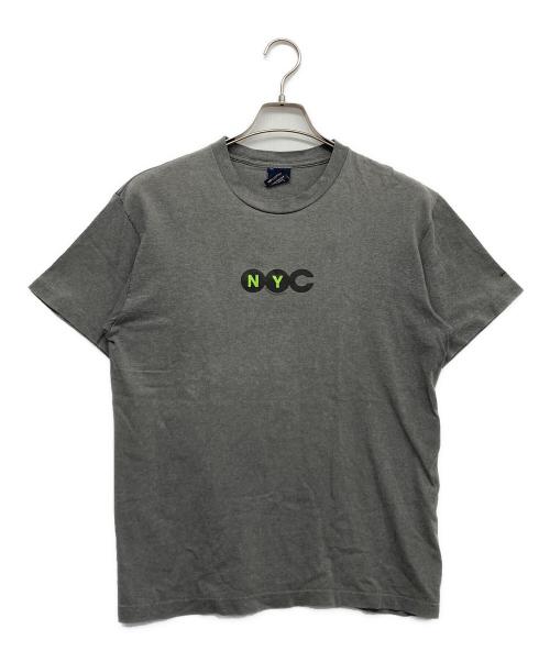 stussy（ステューシー）stussy (ステューシー) 90ｓNYCプリントTシャツ グレー サイズ:Mediumの古着・服飾アイテム