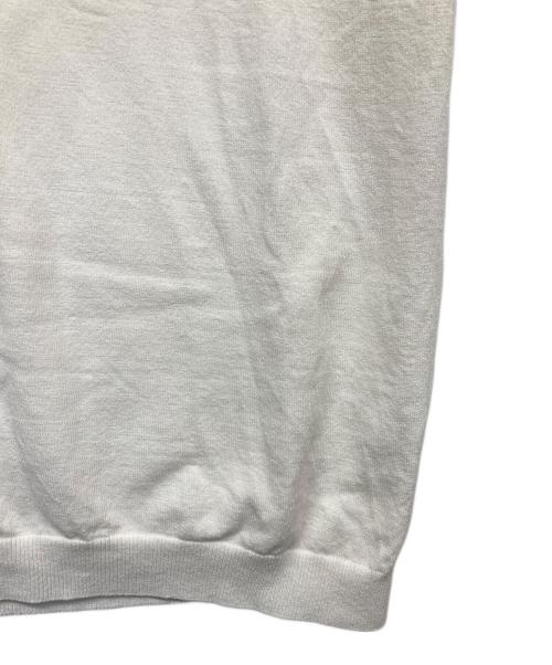 MOONCASTLE（ムーンキャッスル）MOONCASTLE (ムーンキャッスル) ICE COTTON POLONECK ホワイト サイズ:Lの古着・服飾アイテム