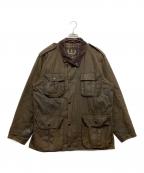 Barbourバブアー）の古着「Trooper Olive Wax Jacket」｜ブラウン