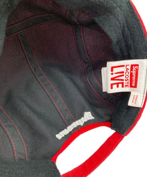 SUPREME（シュプリーム）Supreme (シュプリーム) LACOSTE (ラコステ) キャップ レッドの古着・服飾アイテム