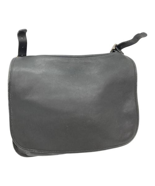 COACH（コーチ）COACH (コーチ) レザーショルダーバッグ ブラックの古着・服飾アイテム