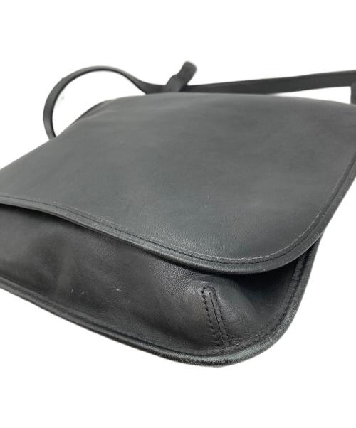 COACH（コーチ）COACH (コーチ) レザーショルダーバッグ ブラックの古着・服飾アイテム