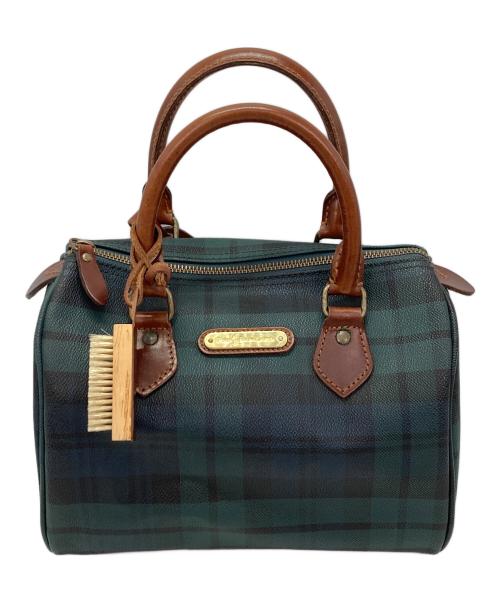 POLO RALPH LAUREN（ポロ・ラルフローレン）POLO RALPH LAUREN (ポロ・ラルフローレン) ミニボストンバッグ グリーンの古着・服飾アイテム