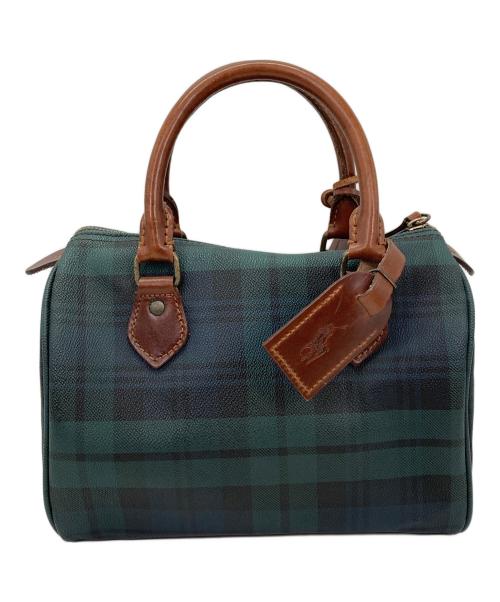 POLO RALPH LAUREN（ポロ・ラルフローレン）POLO RALPH LAUREN (ポロ・ラルフローレン) ミニボストンバッグ グリーンの古着・服飾アイテム