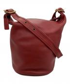 COACHコーチ）の古着「レザーバッグ」｜レッド