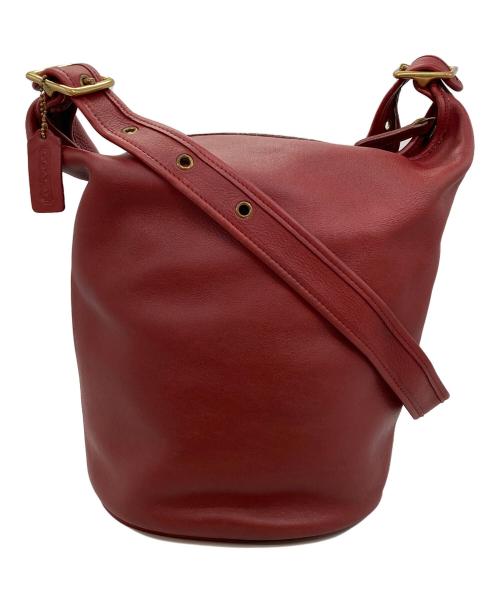 COACH（コーチ）COACH (コーチ) レザーバッグ レッドの古着・服飾アイテム