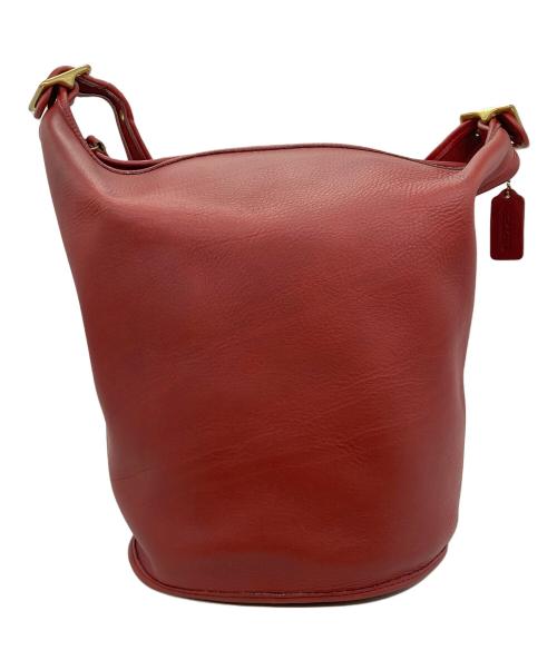 COACH（コーチ）COACH (コーチ) レザーバッグ レッドの古着・服飾アイテム