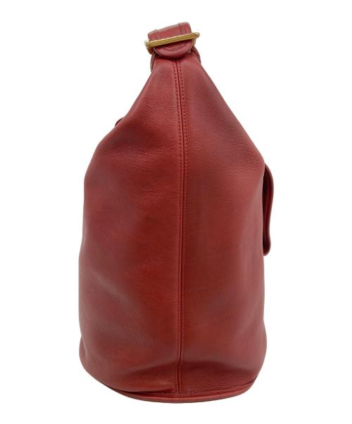 COACH（コーチ）COACH (コーチ) レザーバッグ レッドの古着・服飾アイテム