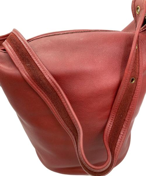 COACH（コーチ）COACH (コーチ) レザーバッグ レッドの古着・服飾アイテム