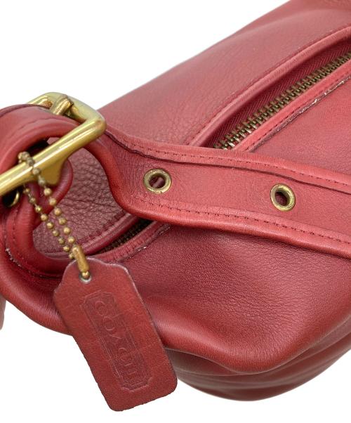 COACH（コーチ）COACH (コーチ) レザーバッグ レッドの古着・服飾アイテム