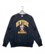 Champion REVERSE WEAVE×DISNEYチャンピオン リバース ウィーブ×ディズニー）の古着「クルーネックスウェットシャツ」｜ブラック