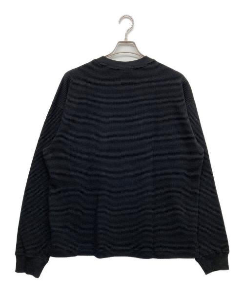 LACOSTE（ラコステ）LACOSTE (ラコステ) JOURNAL STANDARD relume (ジャーナルスタンダード レリューム) 別注 オーバーサイズ ヘビーピケ L/S Tシャツ ブラック サイズ:4 未使用品の古着・服飾アイテム