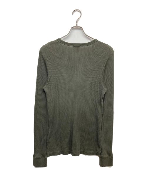 SUNSPEL（サンスペル）SUNSPEL (サンスペル) ロングスリーブ ワッフル ヘンリー カーキ サイズ:Sの古着・服飾アイテム