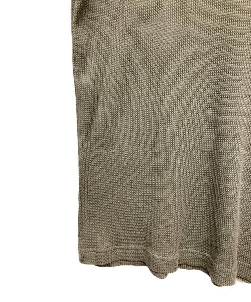 SUNSPEL（サンスペル）SUNSPEL (サンスペル) ロングスリーブ ワッフル ヘンリー カーキ サイズ:Sの古着・服飾アイテム
