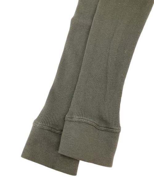 SUNSPEL（サンスペル）SUNSPEL (サンスペル) ロングスリーブ ワッフル ヘンリー カーキ サイズ:Sの古着・服飾アイテム