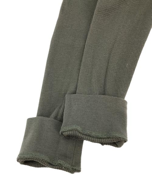 SUNSPEL（サンスペル）SUNSPEL (サンスペル) ロングスリーブ ワッフル ヘンリー カーキ サイズ:Sの古着・服飾アイテム