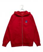 SUPREME×MARK GONZALESシュプリーム×マーク・ゴンザレス）の古着「Gonz Ramm Zip Up Sweatshirt」｜レッド