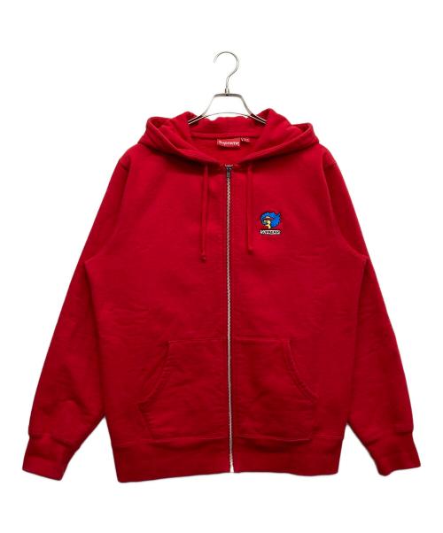 SUPREME（シュプリーム）Supreme (シュプリーム) MARK GONZALES (マーク・ゴンザレス) Gonz Ramm Zip Up Sweatshirt レッド サイズ:Lの古着・服飾アイテム