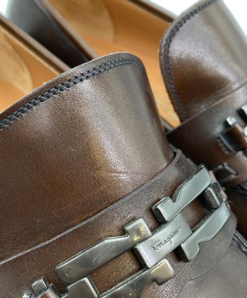 Salvatore Ferragamo（サルヴァトーレ フェラガモ）Salvatore Ferragamo (サルヴァトーレ フェラガモ) ローファー ブラウン サイズ:7 1/2の古着・服飾アイテム