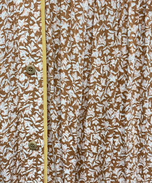 JOURNAL STANDARD relume（ジャーナルスタンダード レリューム）JOURNAL STANDARD relume (ジャーナルスタンダード レリューム) ウォッシャブルフラワーティアードワンピース オレンジ サイズ:Fの古着・服飾アイテム