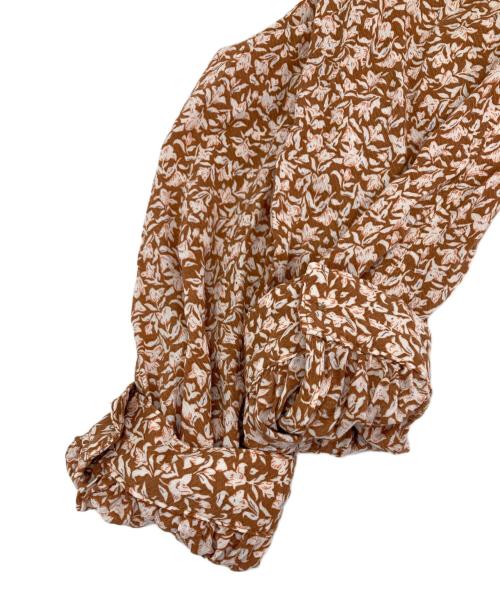 JOURNAL STANDARD relume（ジャーナルスタンダード レリューム）JOURNAL STANDARD relume (ジャーナルスタンダード レリューム) ウォッシャブルフラワーティアードワンピース オレンジ サイズ:Fの古着・服飾アイテム