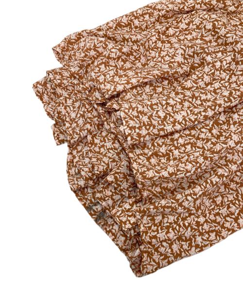 JOURNAL STANDARD relume（ジャーナルスタンダード レリューム）JOURNAL STANDARD relume (ジャーナルスタンダード レリューム) ウォッシャブルフラワーティアードワンピース オレンジ サイズ:Fの古着・服飾アイテム