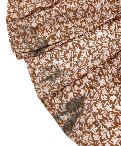 JOURNAL STANDARD relume（ジャーナルスタンダード レリューム）JOURNAL STANDARD relume (ジャーナルスタンダード レリューム) ウォッシャブルフラワーティアードワンピース オレンジ サイズ:Fの古着・服飾アイテム