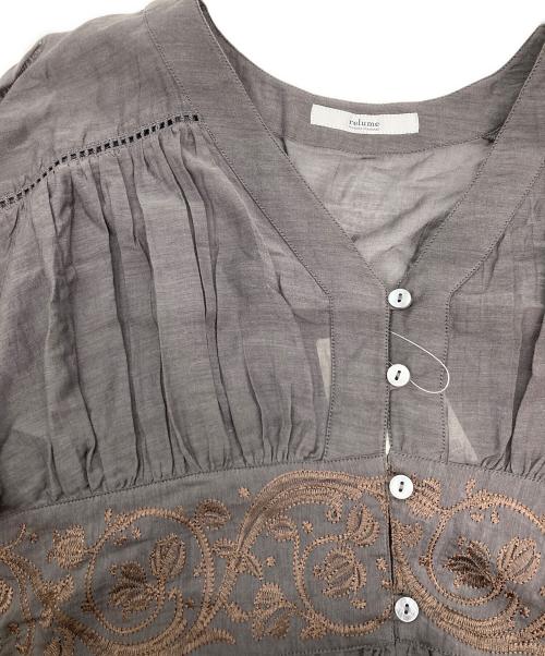 JOURNAL STANDARD relume（ジャーナルスタンダード レリューム）JOURNAL STANDARD relume (ジャーナルスタンダード レリューム) 半袖ワンピース グレー サイズ:FREEの古着・服飾アイテム