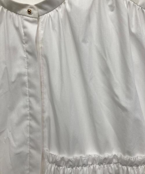 anuans（アニュアンス）anuans (アニュアンス) イレギュラーティアードミニワンピース ホワイト サイズ:freeの古着・服飾アイテム