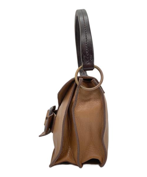 MIU MIU（ミュウミュウ）MIU MIU (ミュウミュウ) レザーワンショルダーバッグ ブラウンの古着・服飾アイテム