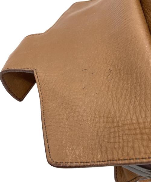 MIU MIU（ミュウミュウ）MIU MIU (ミュウミュウ) レザーワンショルダーバッグ ブラウンの古着・服飾アイテム