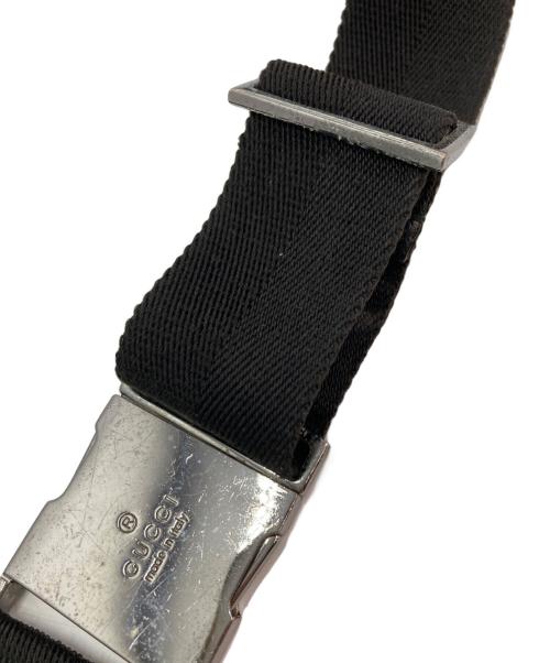 GUCCI（グッチ）GUCCI (グッチ) GGキャンバス ウエストポーチ ブラックの古着・服飾アイテム