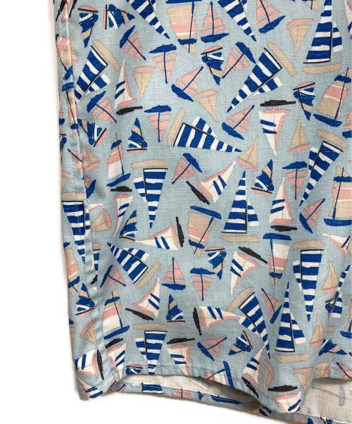 HELLY HANSEN（ヘリーハンセン）HELLY HANSEN (ヘリーハンセン) ショートスリーブヨットプリントシャツ ブルー サイズ:XLの古着・服飾アイテム