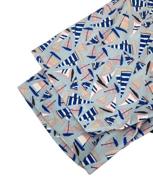 HELLY HANSEN（ヘリーハンセン）HELLY HANSEN (ヘリーハンセン) ショートスリーブヨットプリントシャツ ブルー サイズ:XLの古着・服飾アイテム