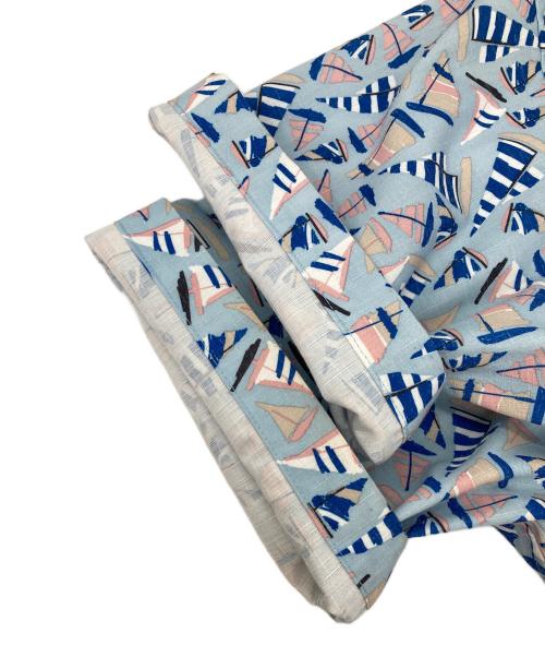 HELLY HANSEN（ヘリーハンセン）HELLY HANSEN (ヘリーハンセン) ショートスリーブヨットプリントシャツ ブルー サイズ:XLの古着・服飾アイテム