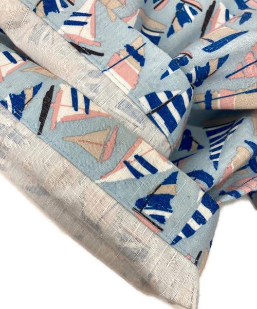 HELLY HANSEN（ヘリーハンセン）HELLY HANSEN (ヘリーハンセン) ショートスリーブヨットプリントシャツ ブルー サイズ:XLの古着・服飾アイテム