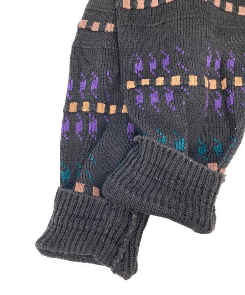 JANTZEN（ジャンセン）JANTZEN (ジャンセン) クルーネックニット ブラック サイズ:Mの古着・服飾アイテム