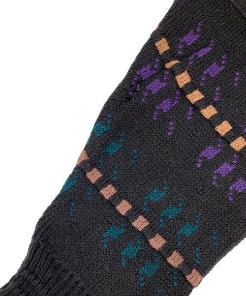 JANTZEN（ジャンセン）JANTZEN (ジャンセン) クルーネックニット ブラック サイズ:Mの古着・服飾アイテム