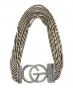 GUCCIグッチ）の古着「インターロッキングG10連ブレスレット」｜シルバー