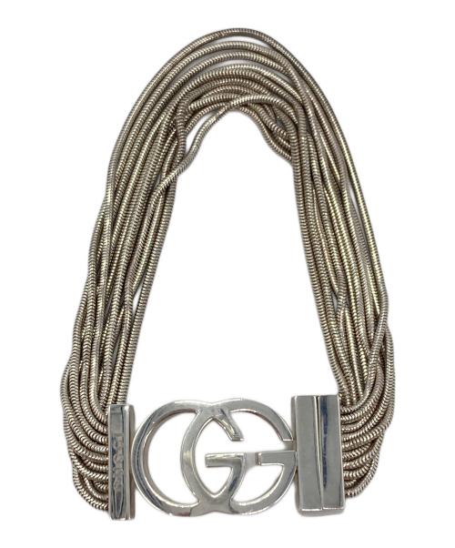GUCCI（グッチ）GUCCI (グッチ) インターロッキングG10連ブレスレット シルバーの古着・服飾アイテム