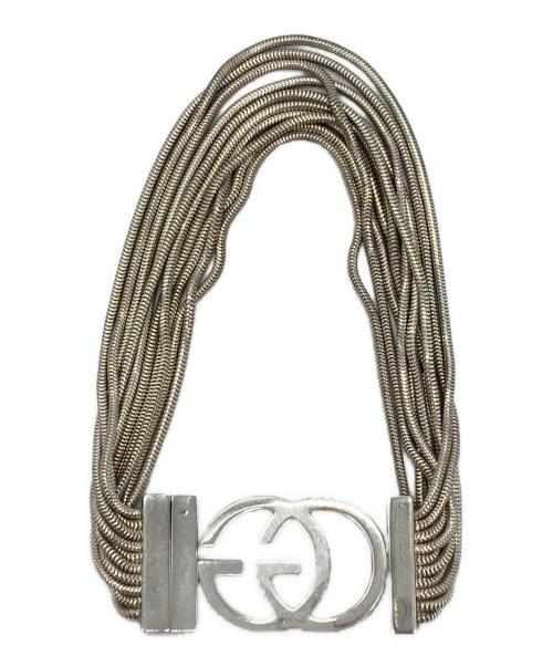 GUCCI（グッチ）GUCCI (グッチ) インターロッキングG10連ブレスレット シルバーの古着・服飾アイテム
