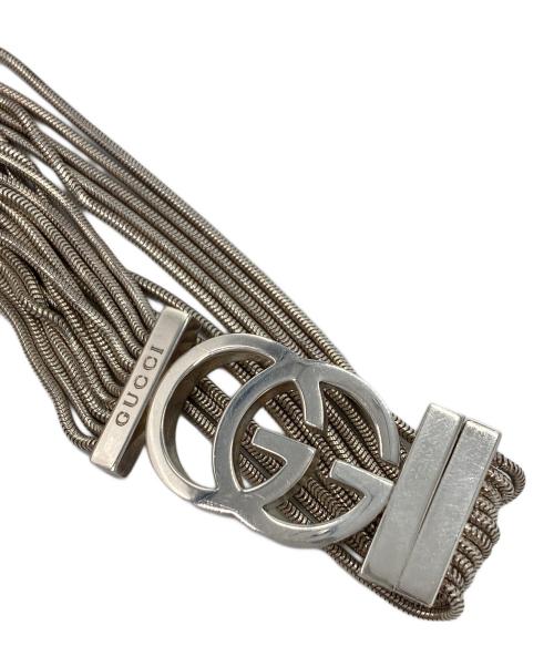 GUCCI（グッチ）GUCCI (グッチ) インターロッキングG10連ブレスレット シルバーの古着・服飾アイテム