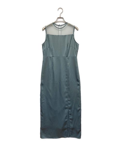 LeJa（レジャ）LEJA (レジャ) チュールフリルビスチェIラインドレス スカイブルー サイズ:Ｍの古着・服飾アイテム